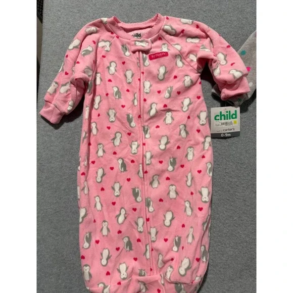 Baby Girl Clothes Newborn-6 Months 7 PC Lot Bodysuits Sleepers Garanimals+ New! - Picture 6 of 10